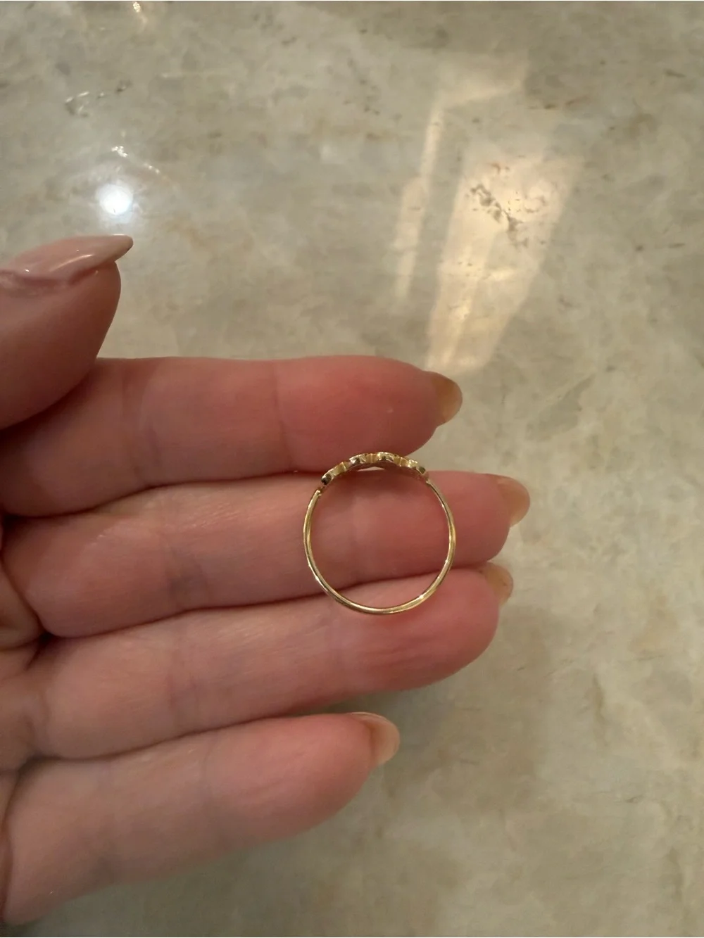 Sydney Evan Two-Tone Gold & Diamond Double Heart Ring